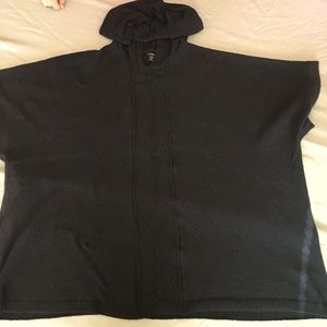 Sweater coverup with hoodie